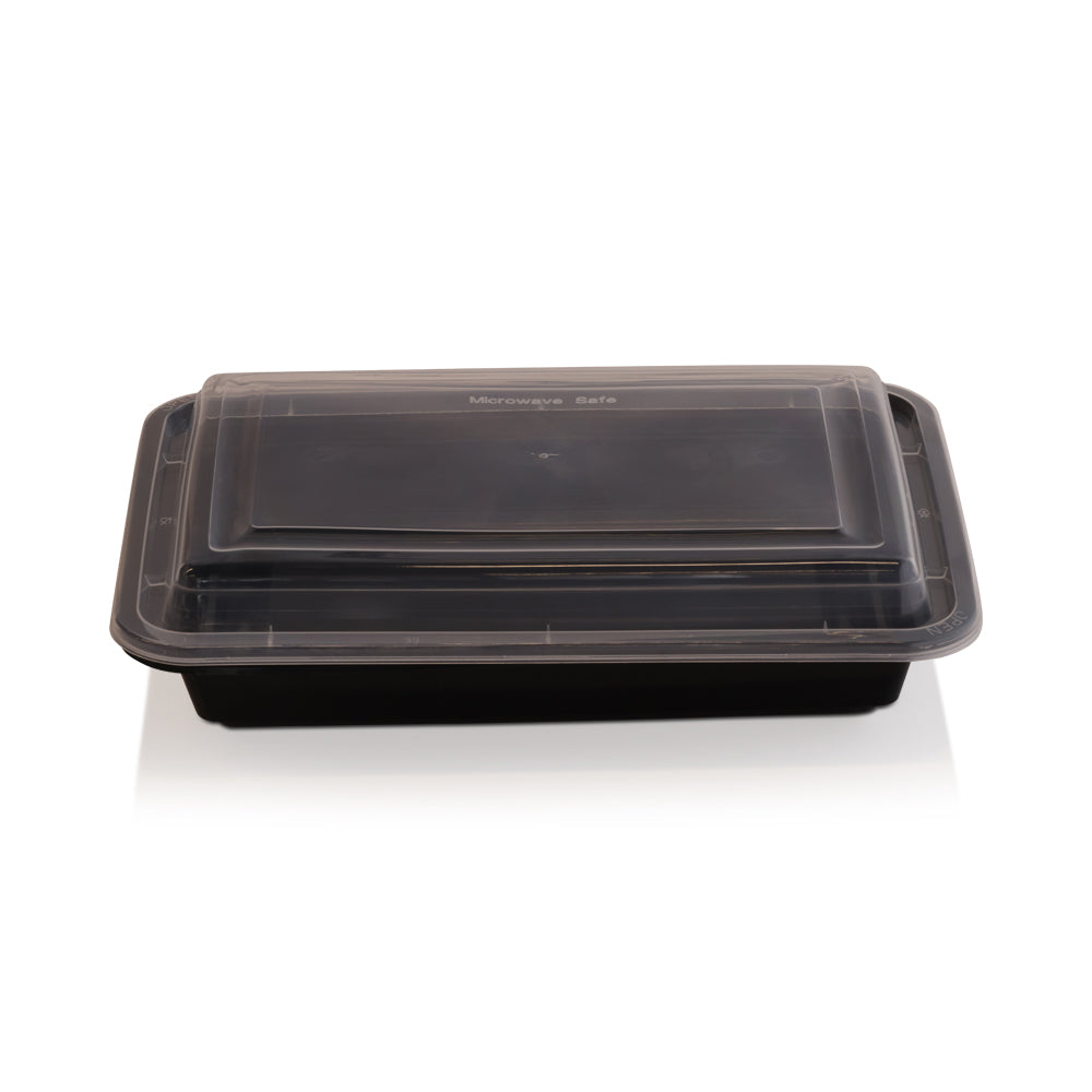 Wholesale BoxNCase Case 8X6 28Oz Black Micro Containers- Bulk