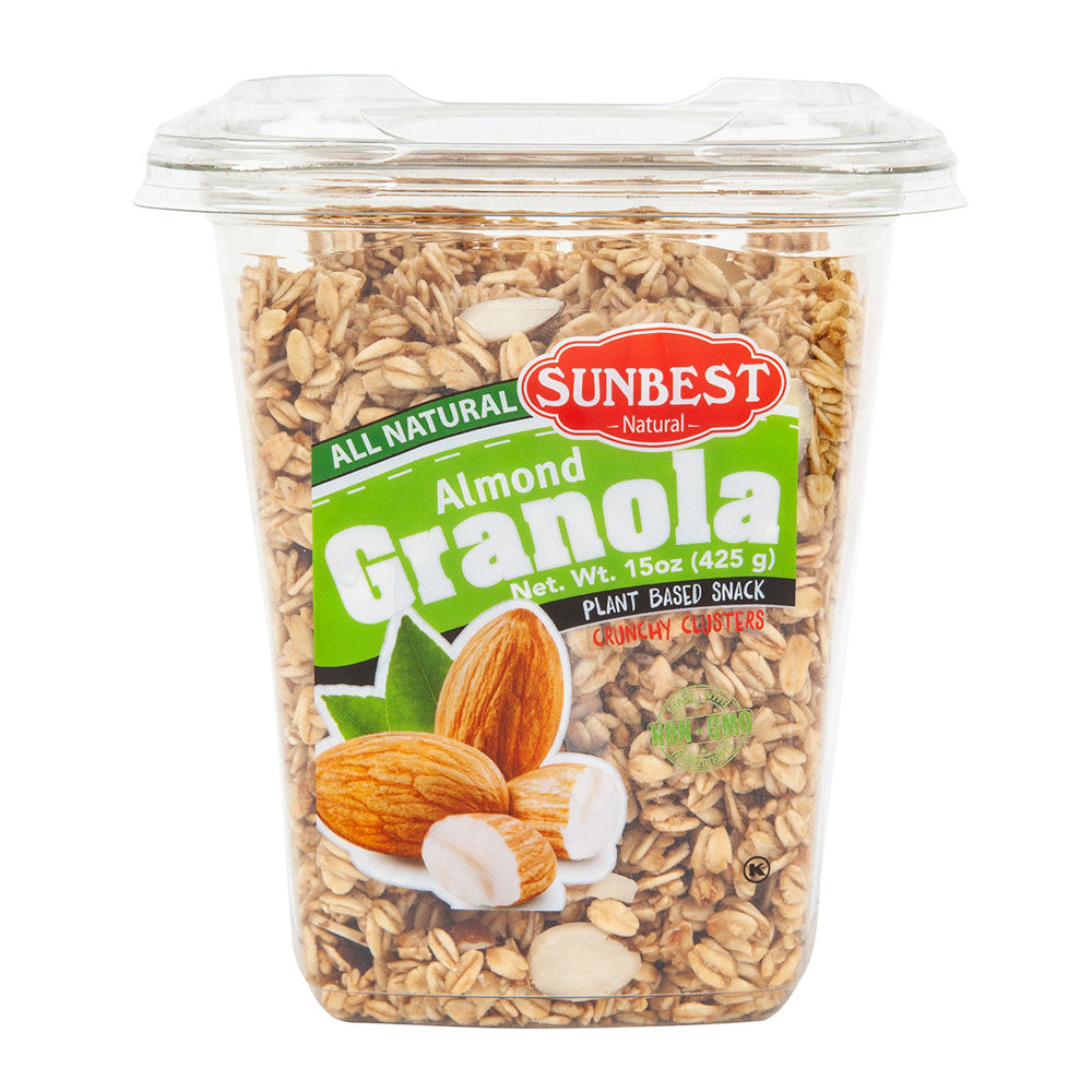 Wholesale Sunbest Almond All Natural Granola 15 Oz Tub- Bulk