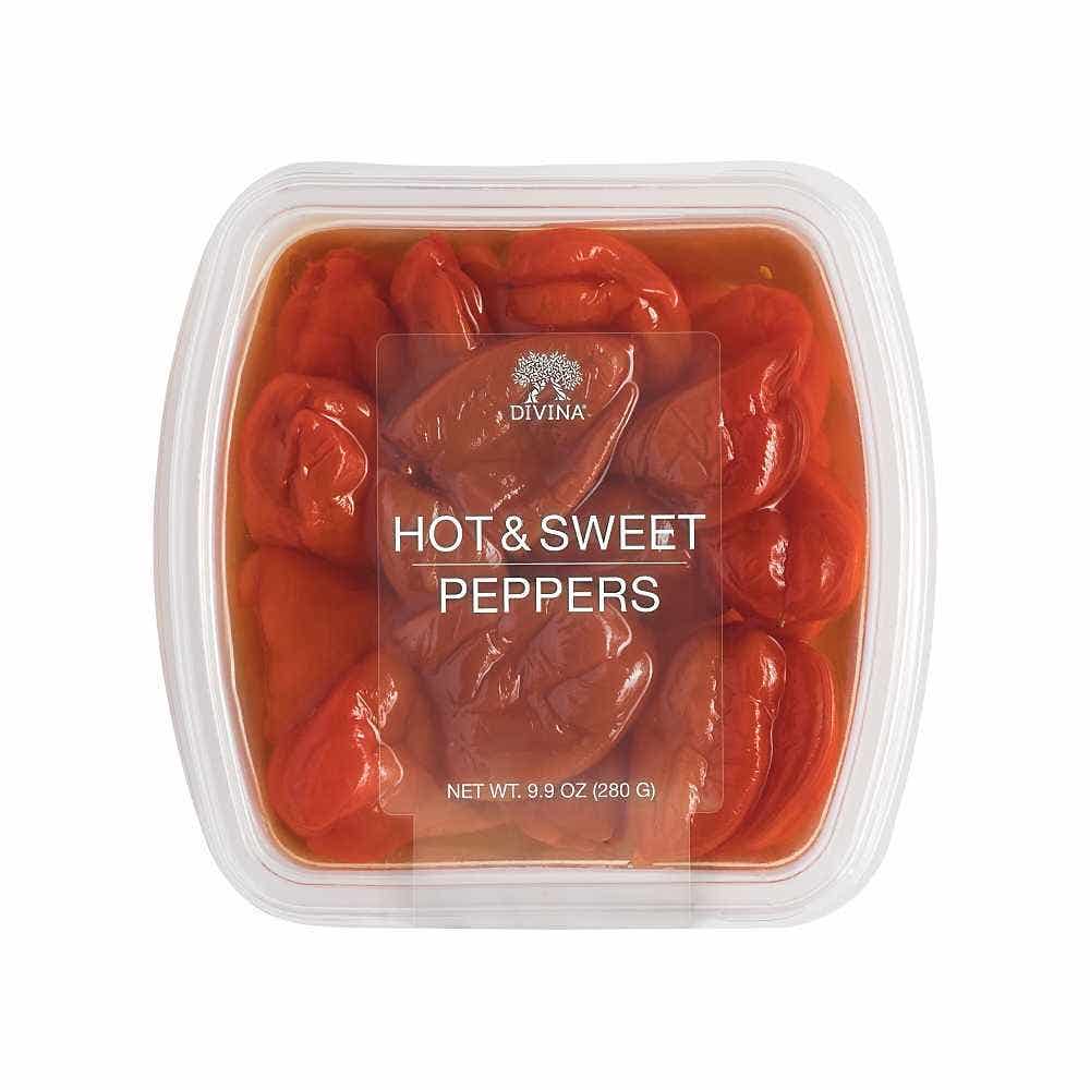 Wholesale Divina Hot & Sweet Peppers 9.9 Oz- Bulk