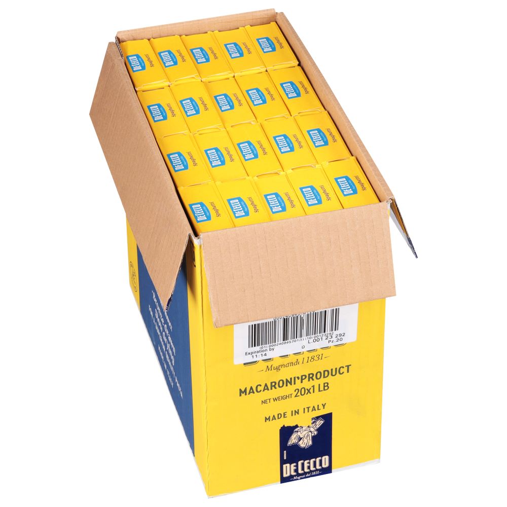Wholesale De Cecco Dried Spaghettini Pasta 16oz- Bulk