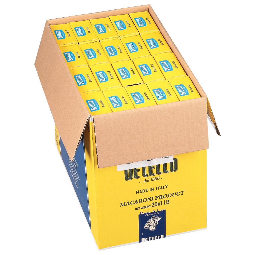 Wholesale De Cecco Dried Bucatini (Perciatelli) Pasta 16oz- Bulk