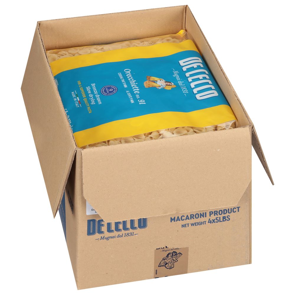 Wholesale De Cecco Dried Orecchiette Pasta 5lb- Bulk