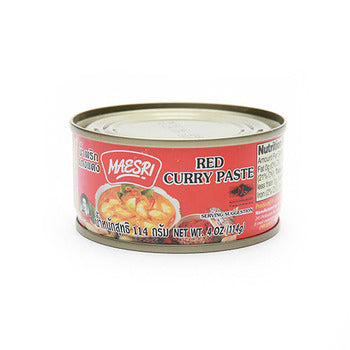Wholesale Maesri Thai Red Curry Paste 4oz- Bulk