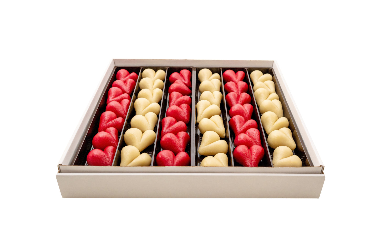 Wholesale Nirvana Bulk case of Marzipan Hearts -(25 g.) (approx. 42pc per case) 0.88 oz- Bulk