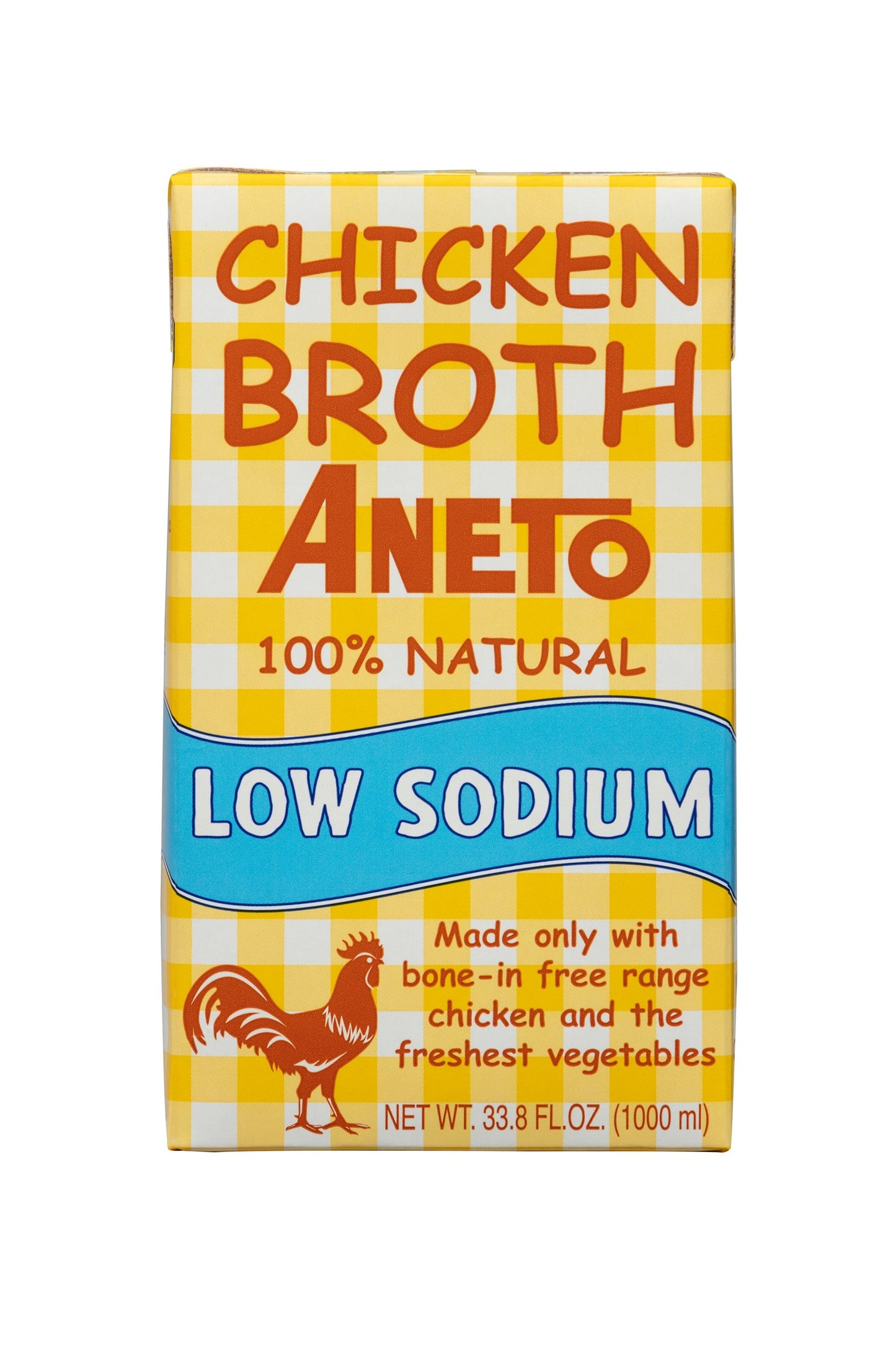 Wholesale Aneto Low Sodium Chicken Broth 6/34- Bulk