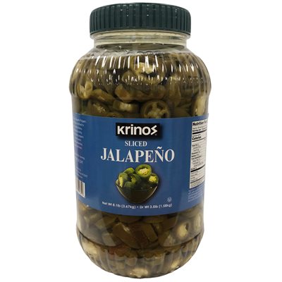 Wholesale Krinos Sliced Jalapeno 1 gallon- Bulk