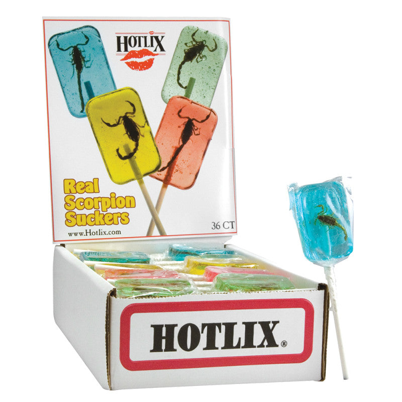 Wholesale Hotlix Scorpion Suckers 1 Oz Lollipop- Bulk