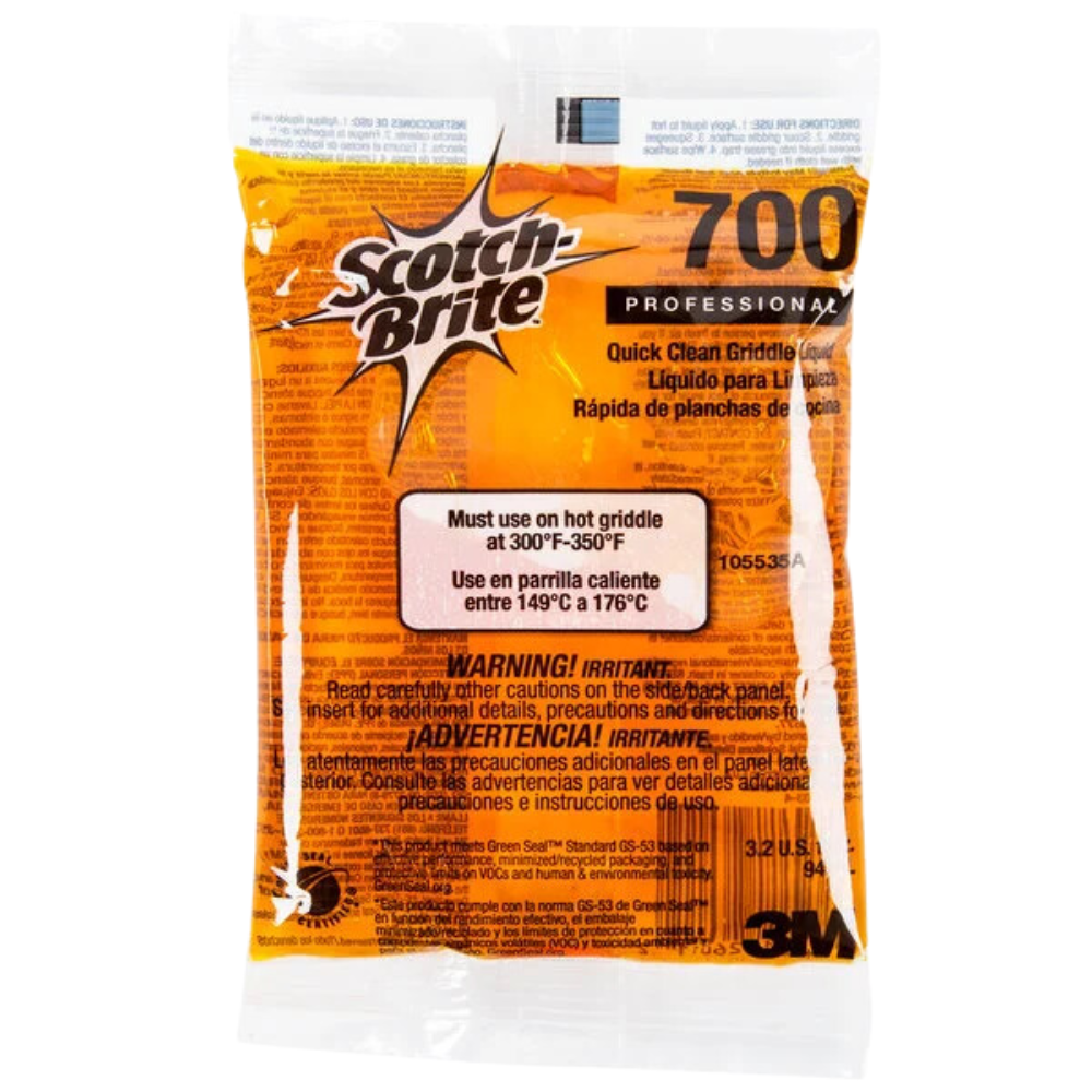 Wholesale 3M Case Griddle Quick Clean Liquid Packets- Bulk