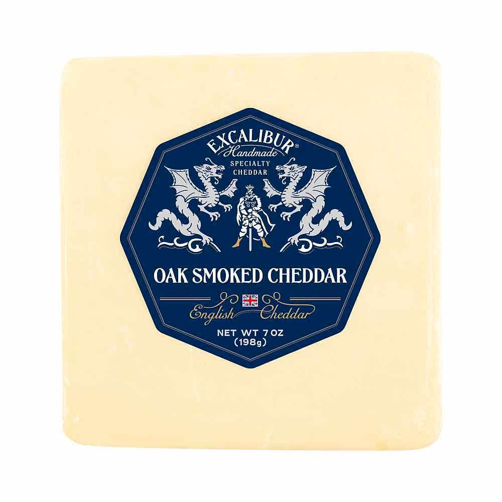 Wholesale Excalibur English Oak Smoked Cheddar Cuts 7 Oz- Bulk
