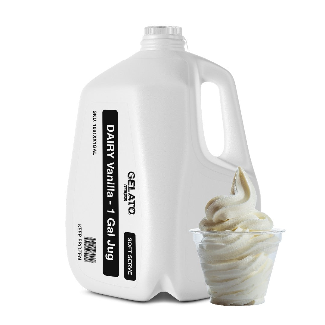 Wholesale Gelato Fest Case Vanilla Dairy Soft Serve Gelato- Bulk
