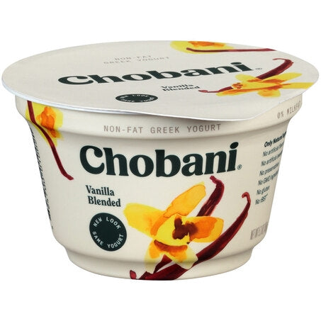 Wholesale Chobani Nonfat Vanilla Greek Yogurt | 5.3 oz- Bulk
