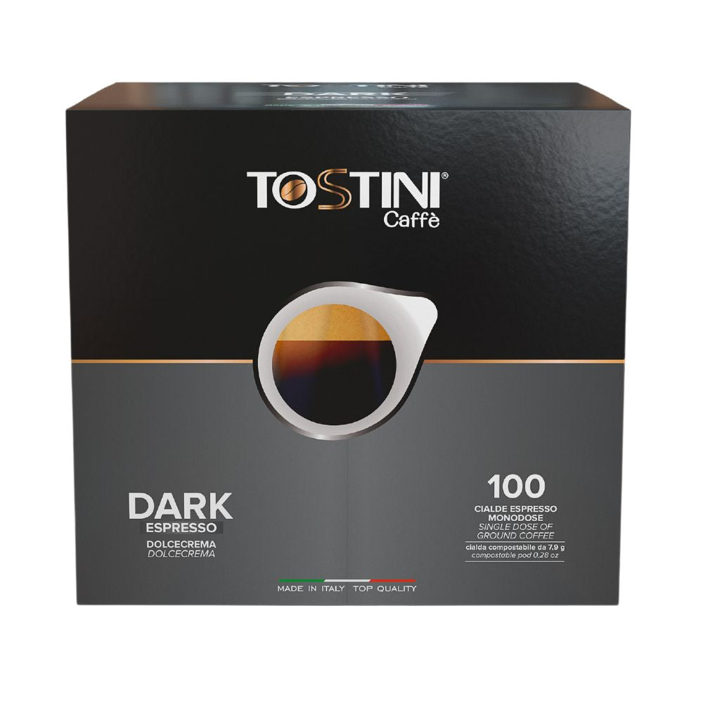 Wholesale Tostini Caffe Case Dark Espresso Pods- Bulk