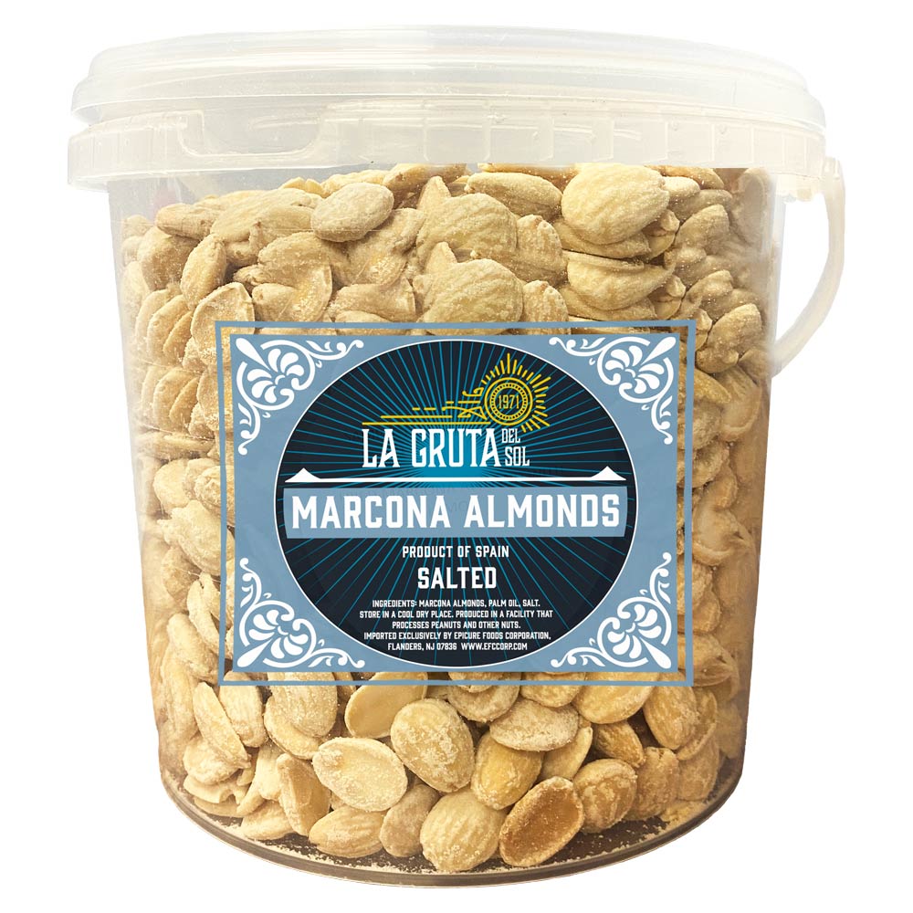 Wholesale La Gruta Case Roasted Salted Marcona Almonds- Bulk