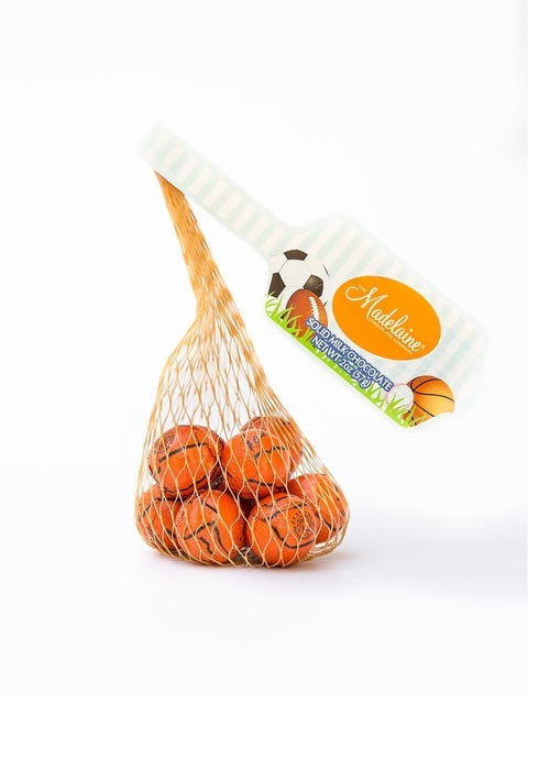 Wholesale Madelaine Chocolate 2 Oz. Basketballs Mesh Bag- Bulk