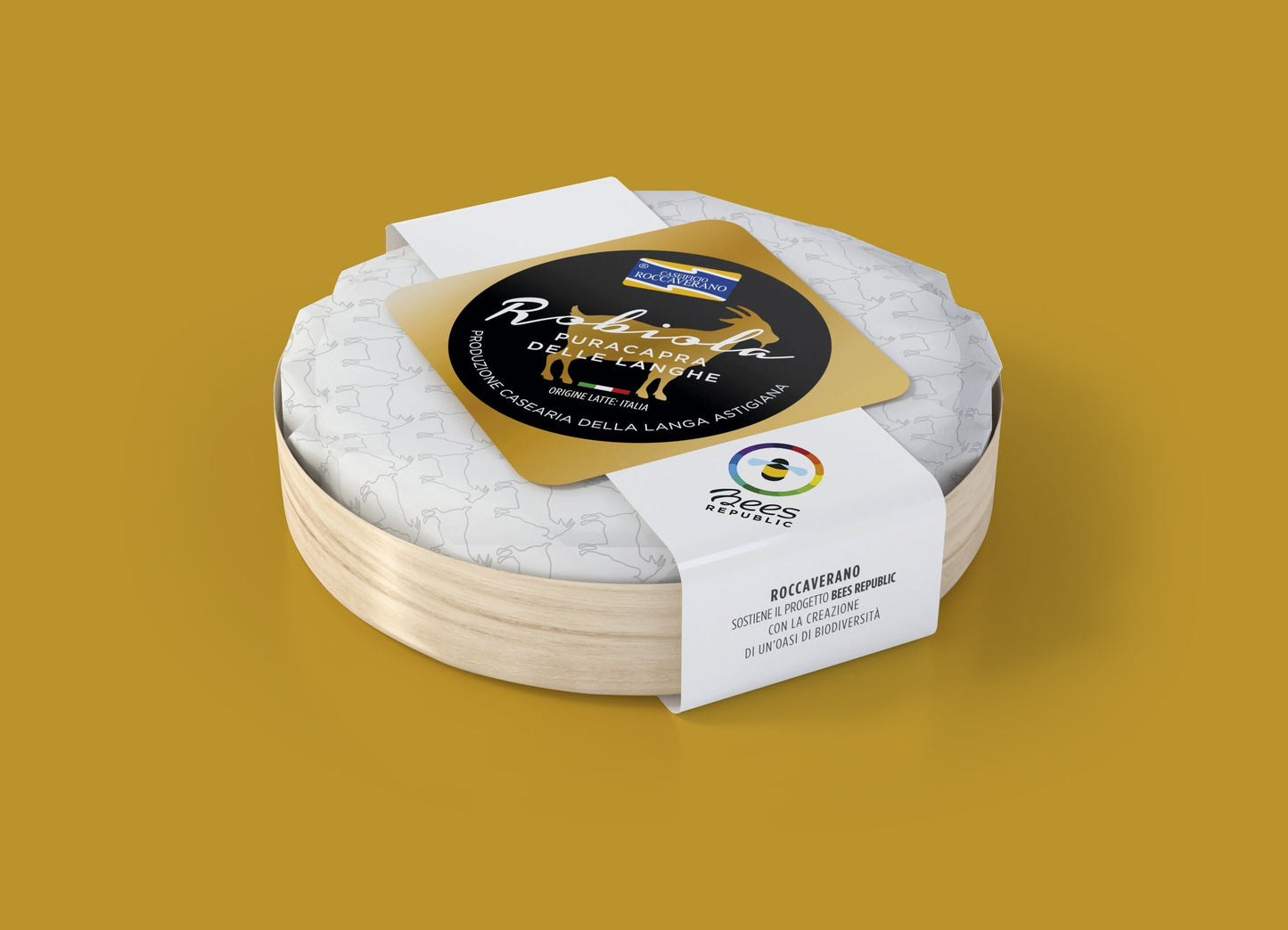 Wholesale Cas. Roccaverano Formagetta Della Rocca Italian Cheese 330 Gram- Bulk