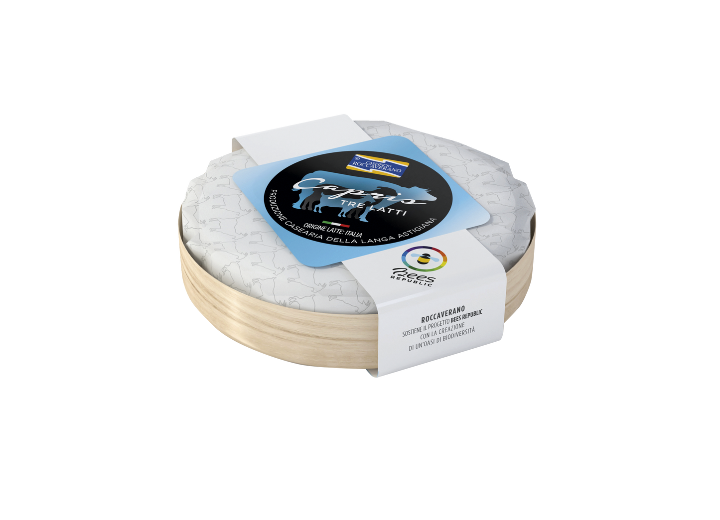 Wholesale Caseificio Roccaverano Capris Tre Latti Fresh Cheese Robiola 250g- Bulk