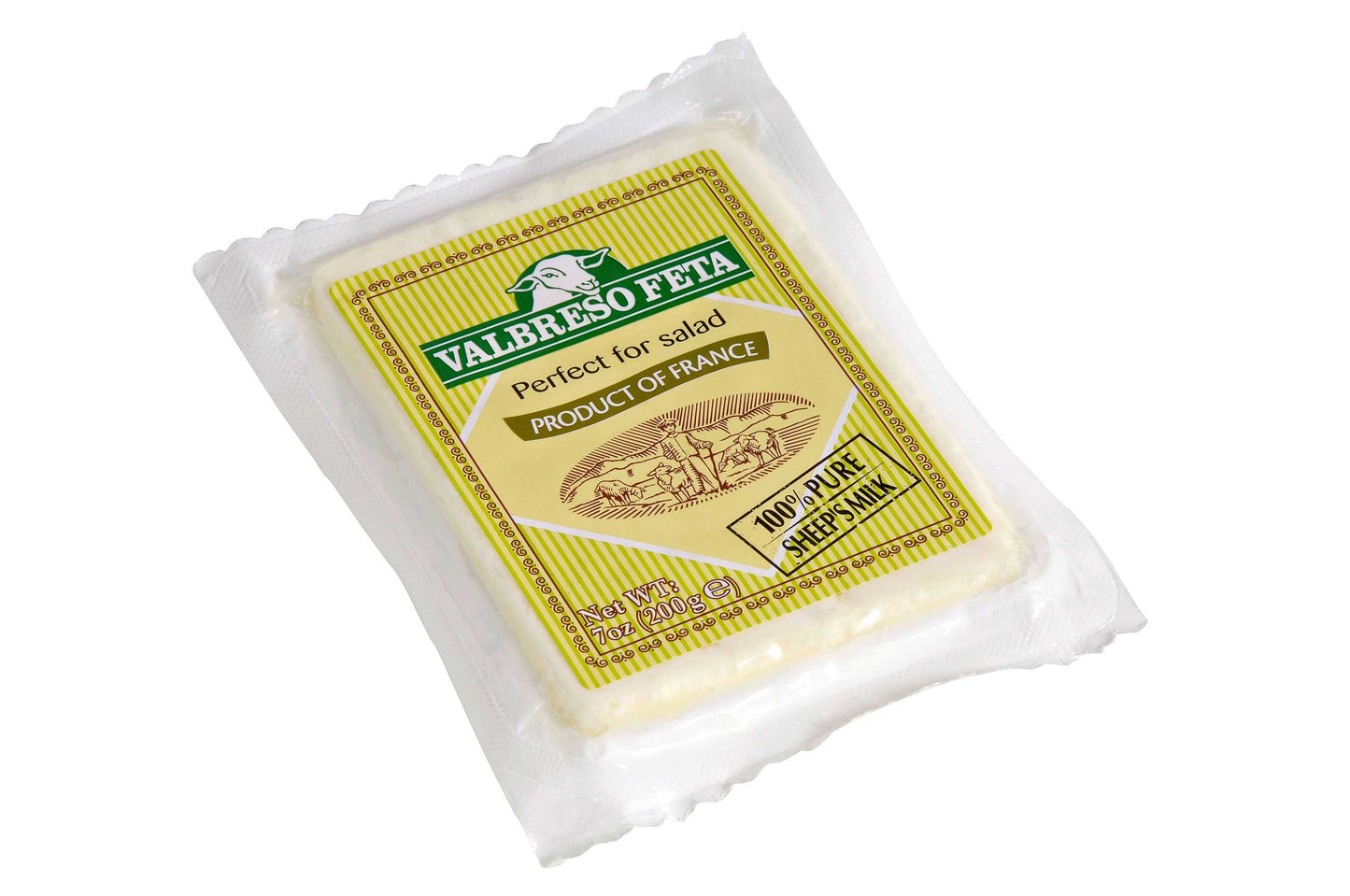 Wholesale Valbreso 100% Sheep Milk Feta E/W 7- Bulk