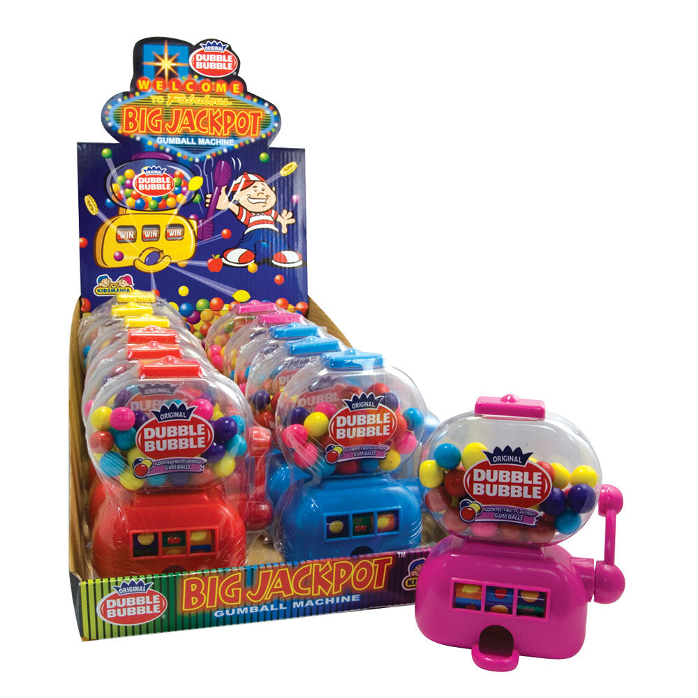 Wholesale Dubble Bubble Big Jackpot Gumball Machine 1.41 Oz- Bulk