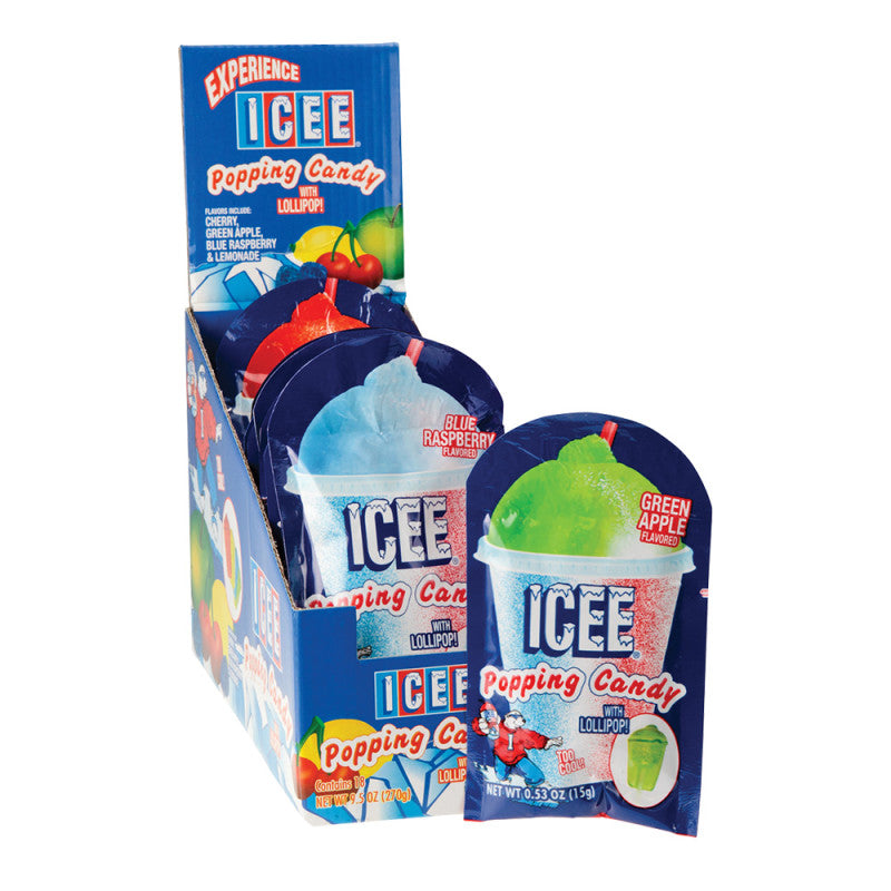 Icee Popping Candy With Lollipop 0.53 Oz