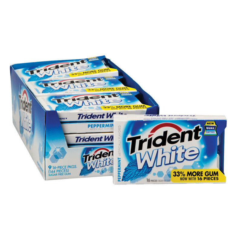 Wholesale Trident White Peppermint Gum- Bulk