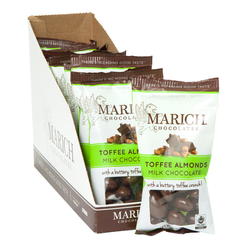 Wholesale Marich Milk Chocolate Toffee Almonds 2.3 Oz- Bulk