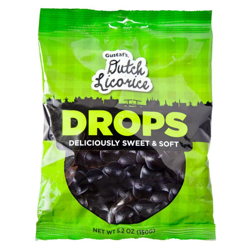 Wholesale Gustaf'S Dutch Licorice Drops 5.2 Oz Peg Bag- Bulk