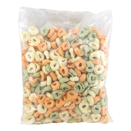 Wholesale Seviroli Case Cooked Tri-Color Cheese Tortellini- Bulk