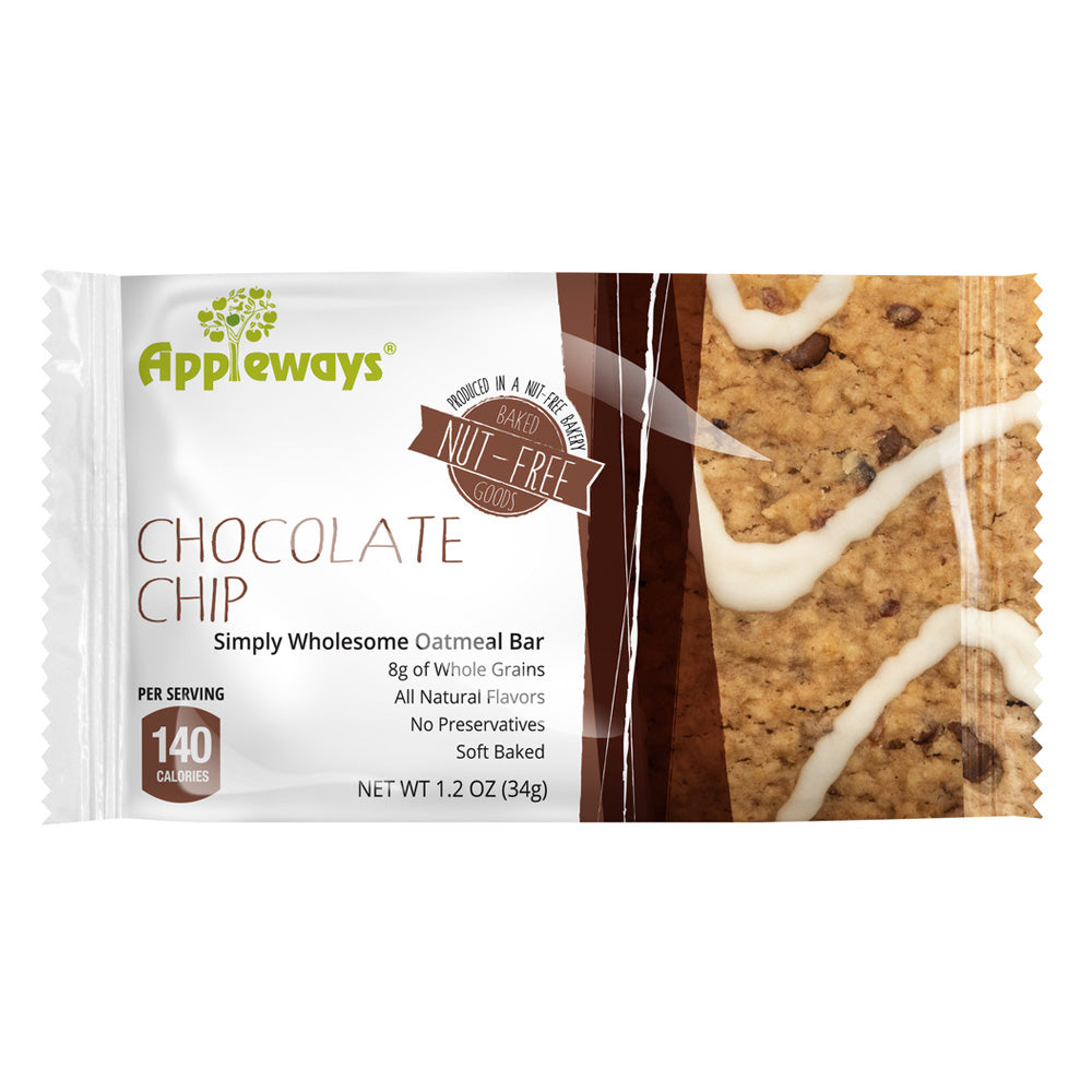Wholesale Appleways Chocolate Chip Oatmeal Bar | 1.2 oz- Bulk