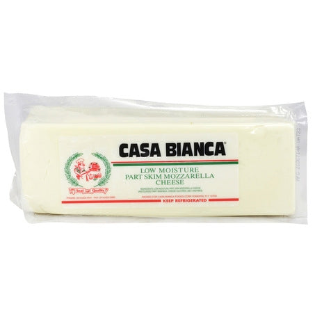 Wholesale Indigo Each Part Skim Mozzarella Cheese Loaf- Bulk