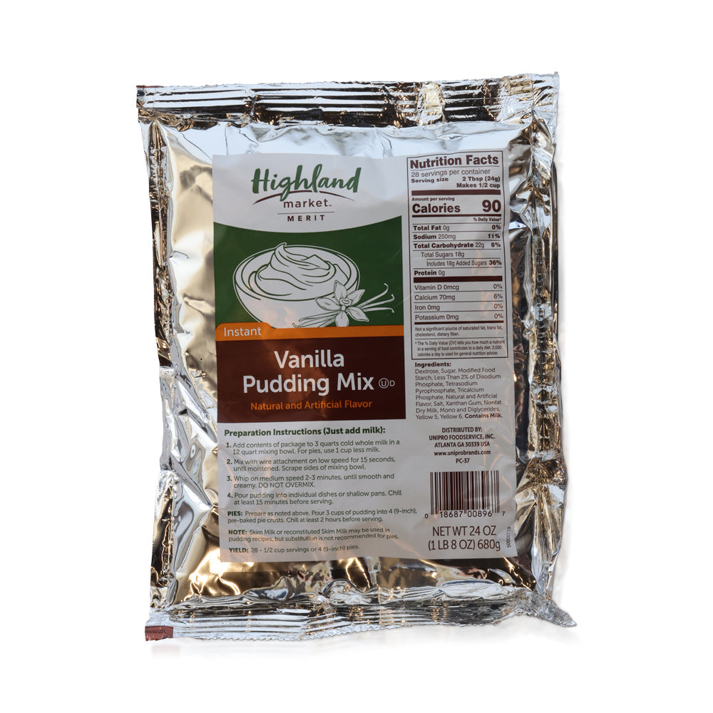 Wholesale Highland Mkt Case Instant Vanilla Pudding Mix- Bulk