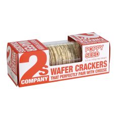 Wholesale 2S Company Poppy Seed Wafer Crackers 3.5 Oz- Bulk