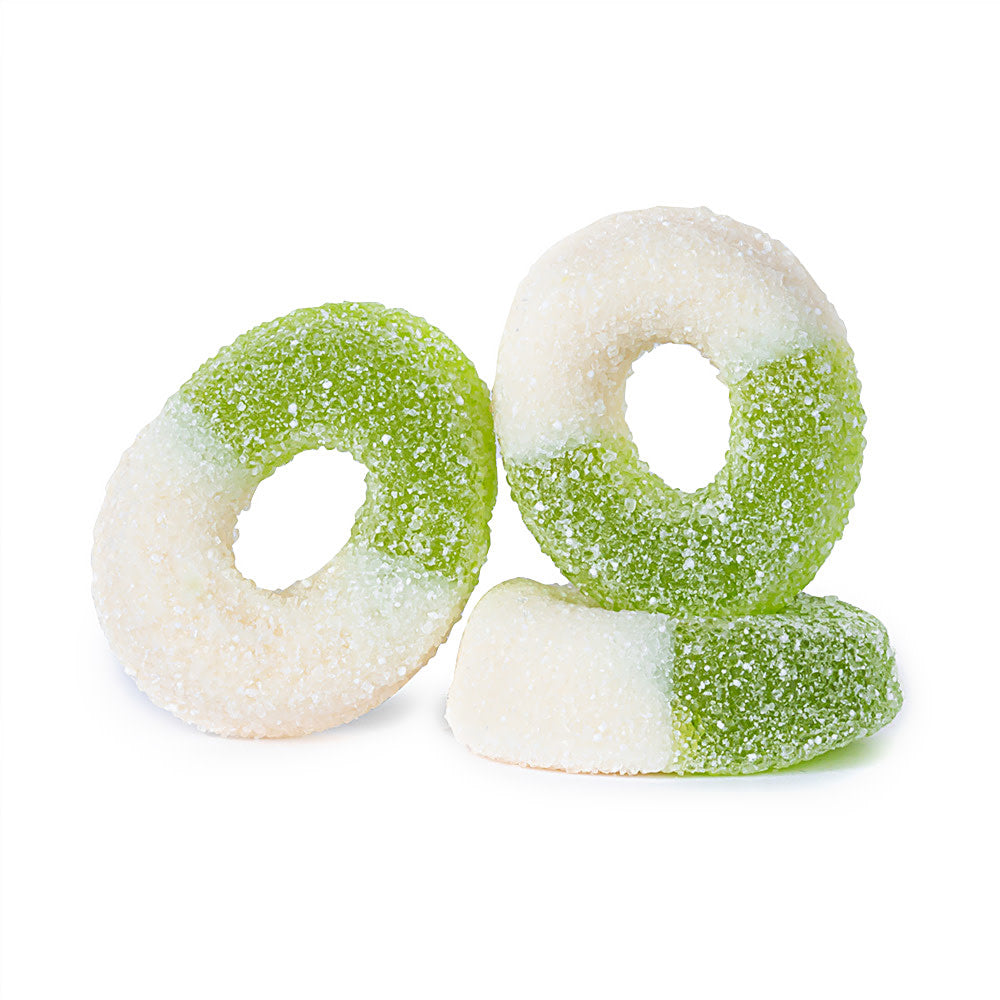 Wholesale Müttenberg Candy Gummy Rings Green Apple- Bulk
