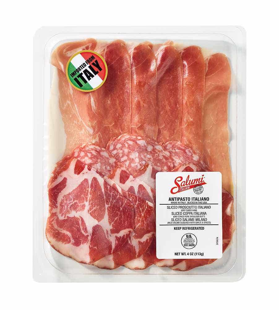Wholesale Salumi Italiani Italiani Prosciutto, Coppa & Milano Antipasto 4 Oz- Bulk
