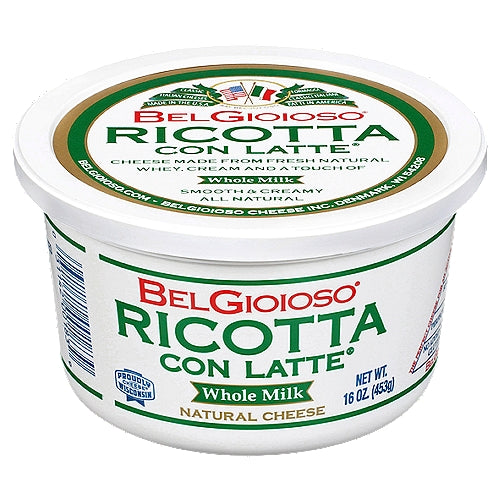 Wholesale Bel Gioioso Whole Milk Ricotta 16Oz- Bulk