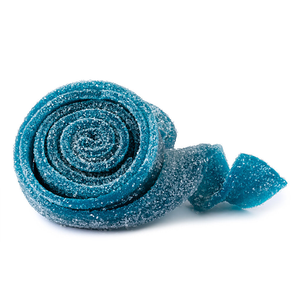 Wholesale Müttenberg Candy Sour Rolled Belts Berry Blue- Bulk