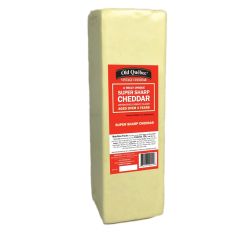 Wholesale Old Quebec 3 Year Vintage Cheddar Loaf 5 Lb- Bulk