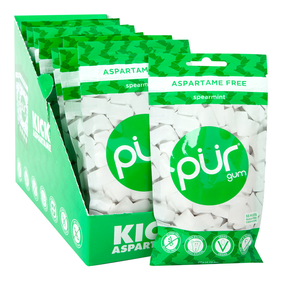 Wholesale Pur Spearmint Gum 2.72 Oz Bag- Bulk