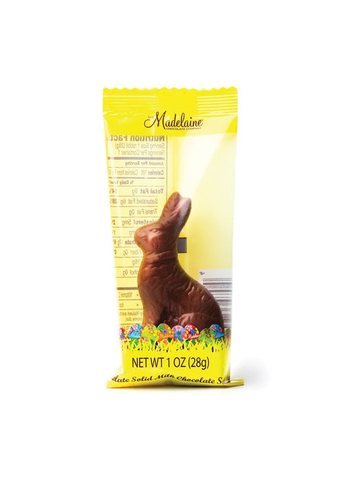 Wholesale Madelaine Chocolate 1 Oz. Sitting Rabbit Cello Bag (3 ¼")- Bulk