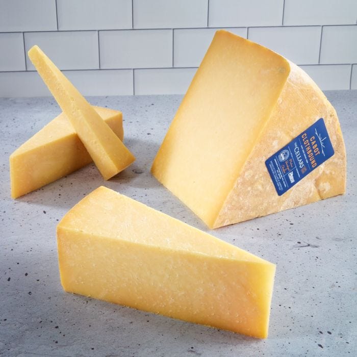 Wholesale Cabot Creamery Clothbound Cheddar Cheese (32 LB) - Aged by Jasper Hill Farm- Bulk
