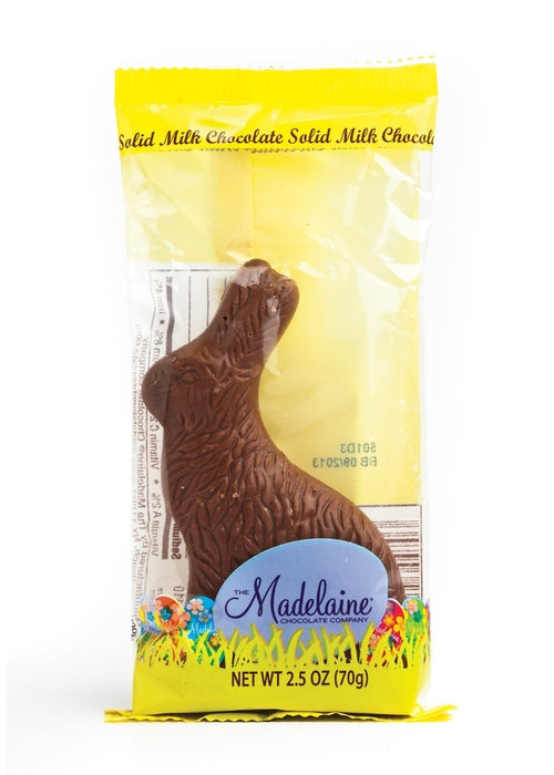 Wholesale Madelaine Chocolate 2½ Oz. Sitting Rabbit Cello Bag (4½")- Bulk