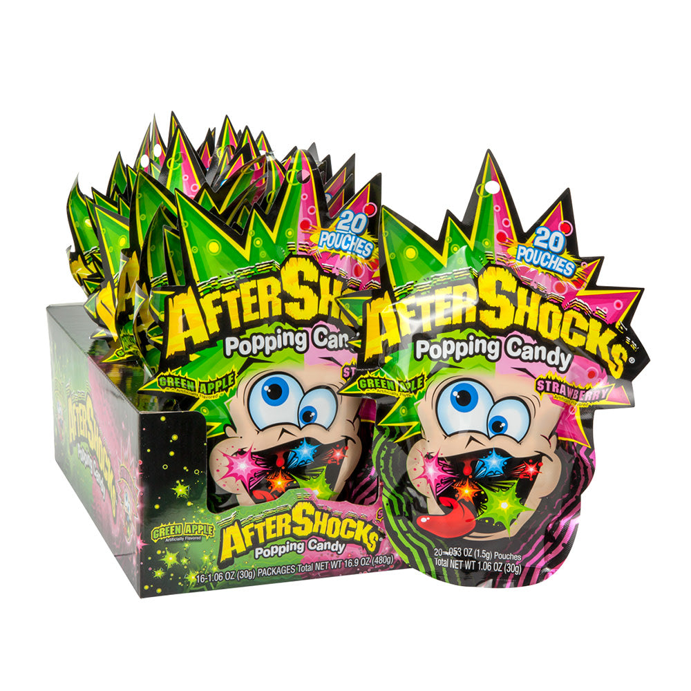 Wholesale Aftershocks Popping Candy 1.06 Oz- Bulk