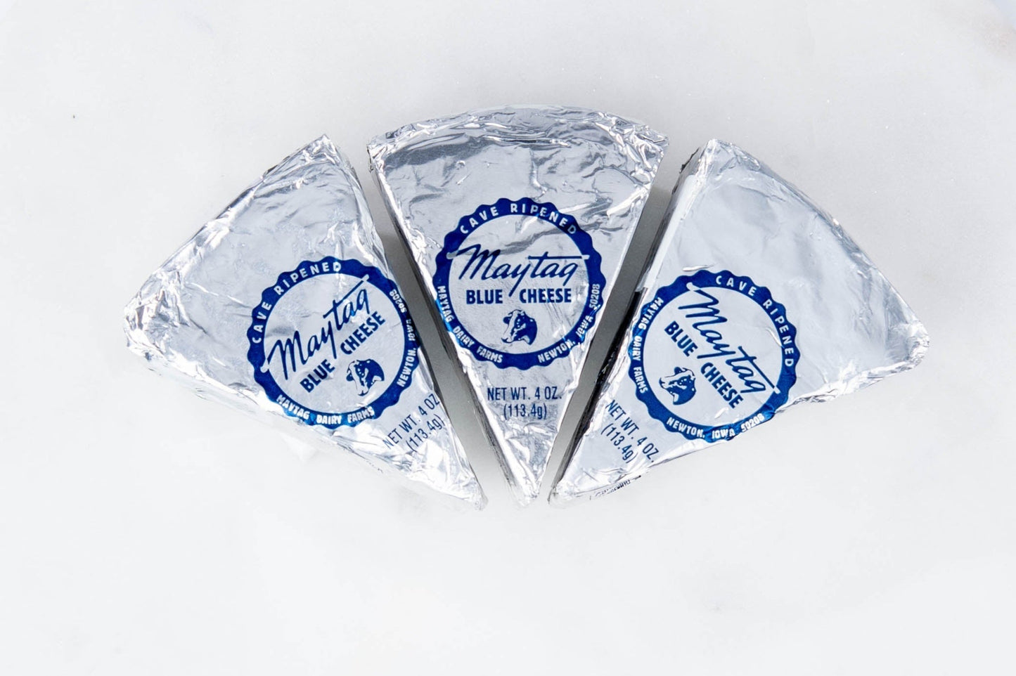 Wholesale Maytag Blue Cheese Exact Weight Wedge 4 oz- Bulk