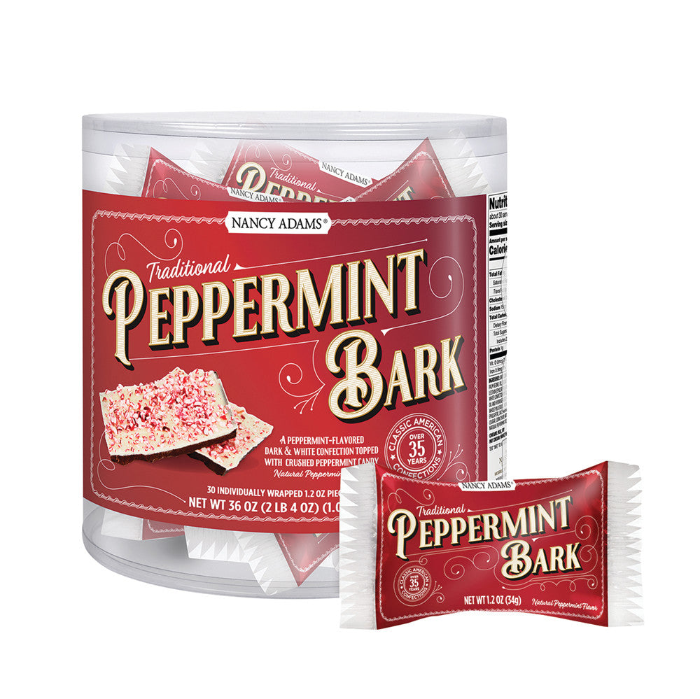Wholesale Nancy Adams Peppermint Bark Singles 1.2 Oz- Bulk