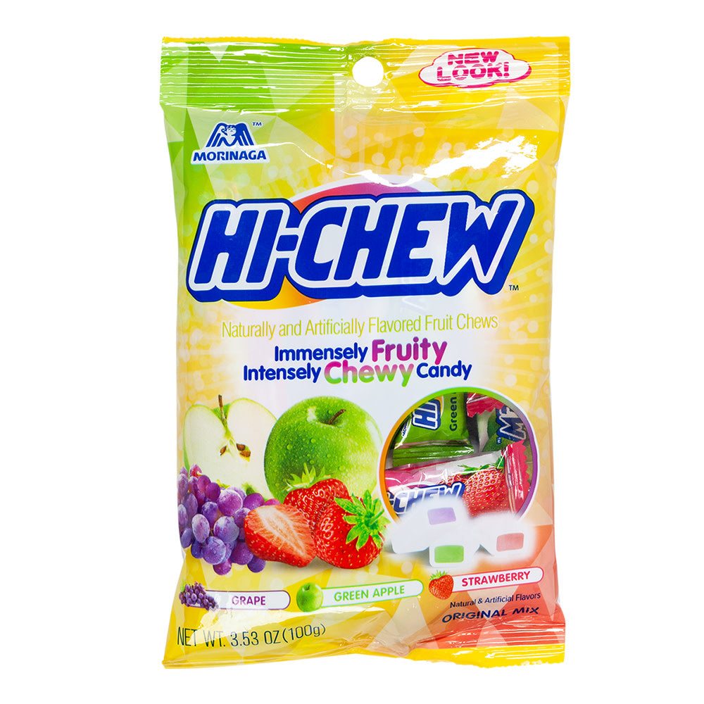 Wholesale Hi-Chew Regular Mix 3.53 Oz Peg Bag- Bulk
