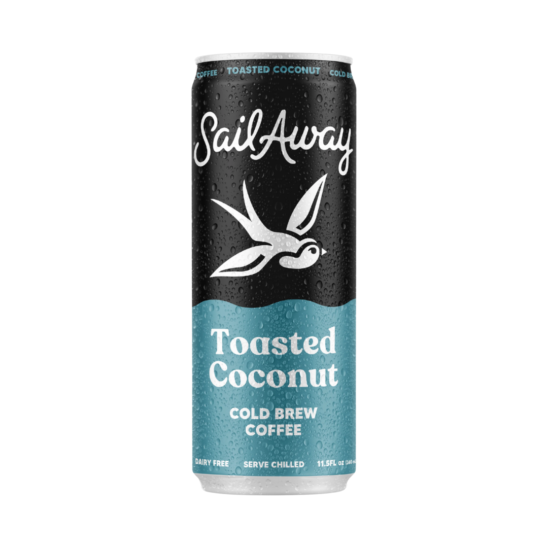 Wholesale Sail Away Toasted Coconut Cold Brew Coffee | 11.5 oz can- Bulk