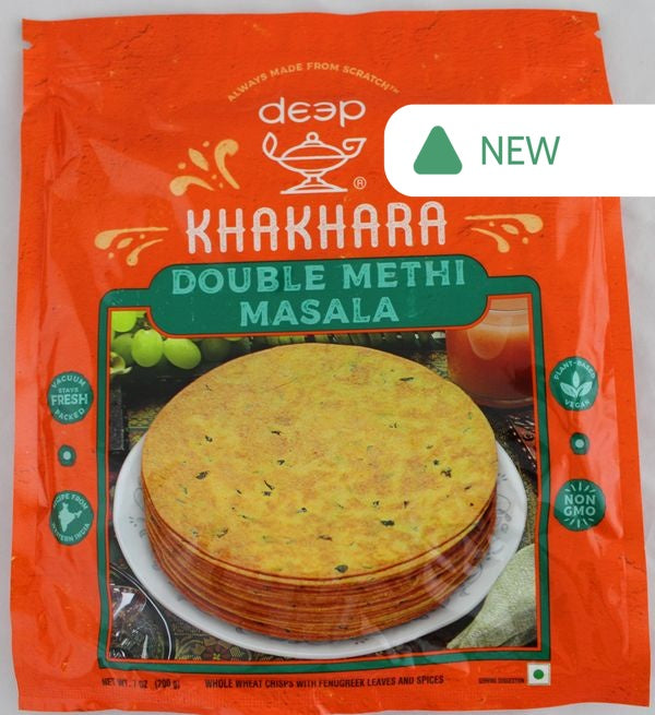 Wholesale Deep Double Methi Masala Khakhara 7 OZ- Bulk