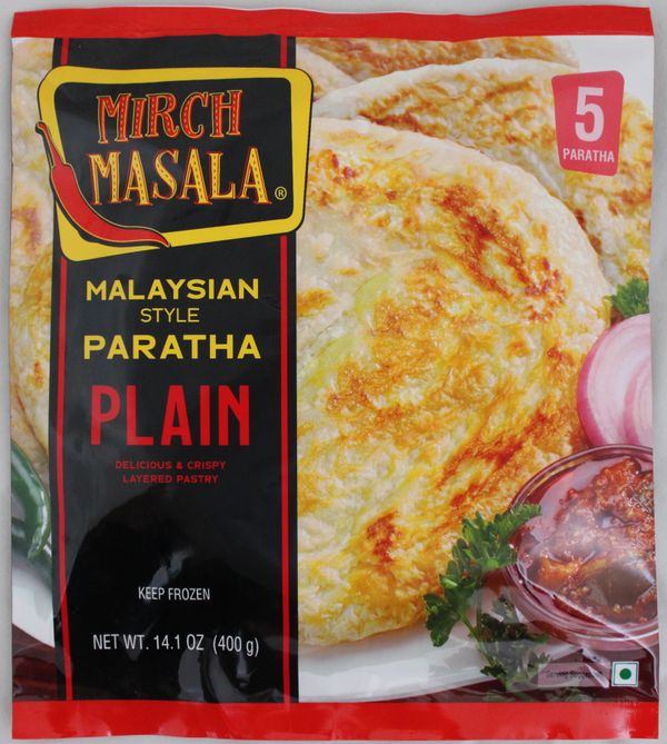 Wholesale Mirch Masala Malasian Plain Paratha 14.1 oz- Bulk