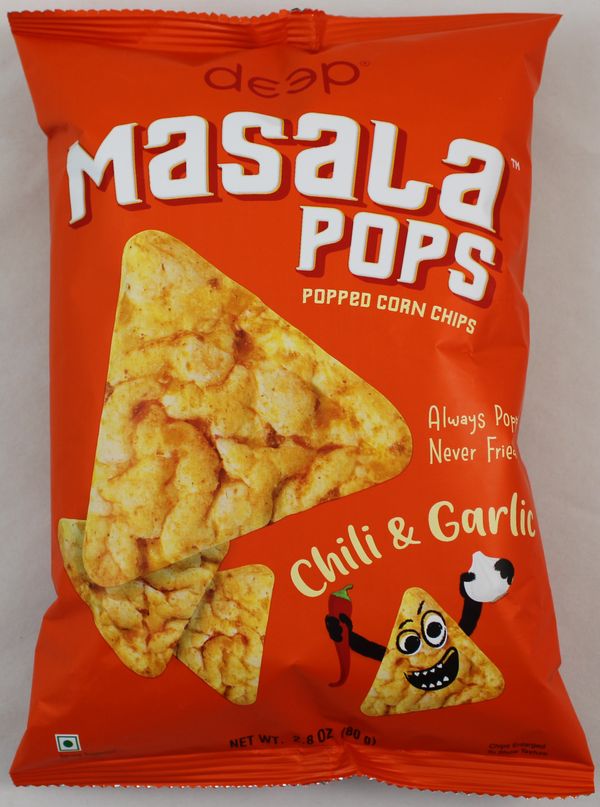 Wholesale Deep Masala Pops-Chili & Garlic 2.8 Oz- Bulk
