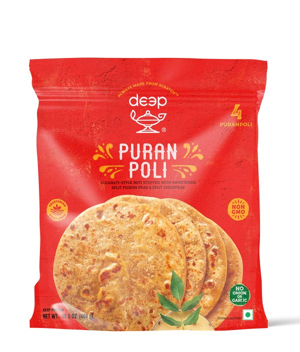 Wholesale Deep Homestyle Puran-Poli 4pc 16.5 oz- Bulk