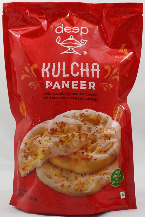 Wholesale Deep Paneer Kulcha 4 pcs 240g- Bulk